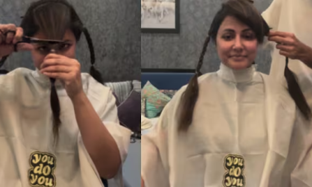 Hina Khan's Mother Weeps As She Cuts Her Hair Breast Cancer Ordeal: "I Choose To Win"