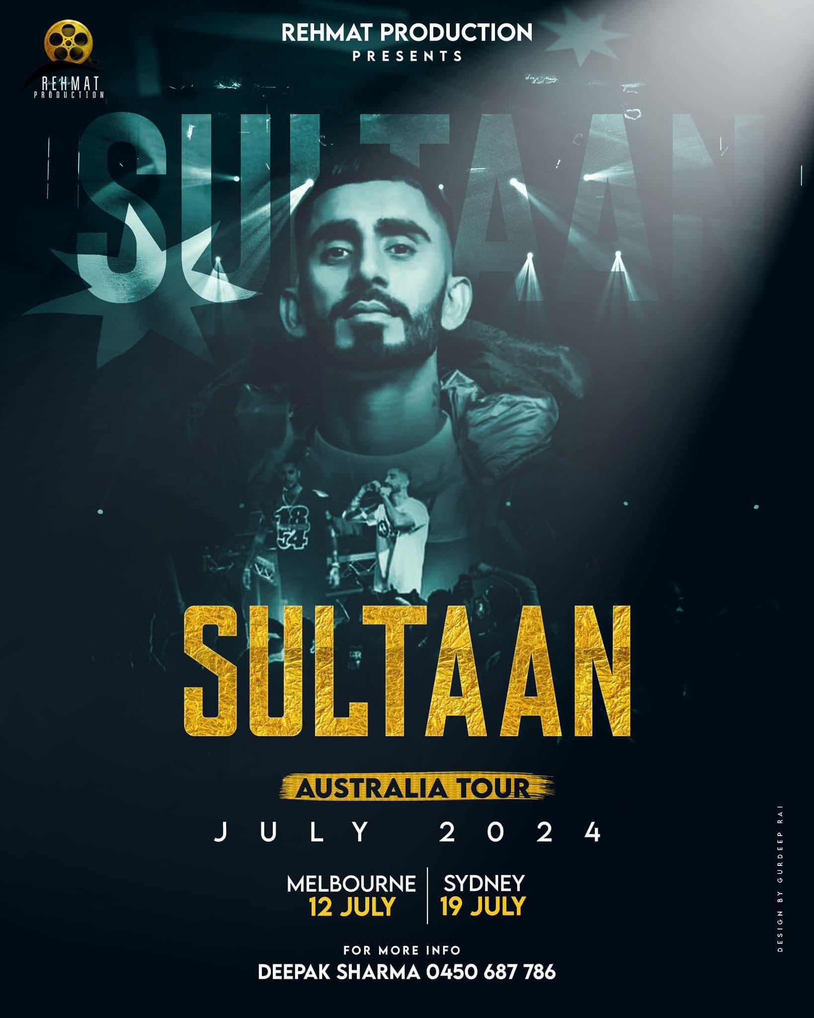 Sultan Live in Melbourne 2024 , Book Tickets Now