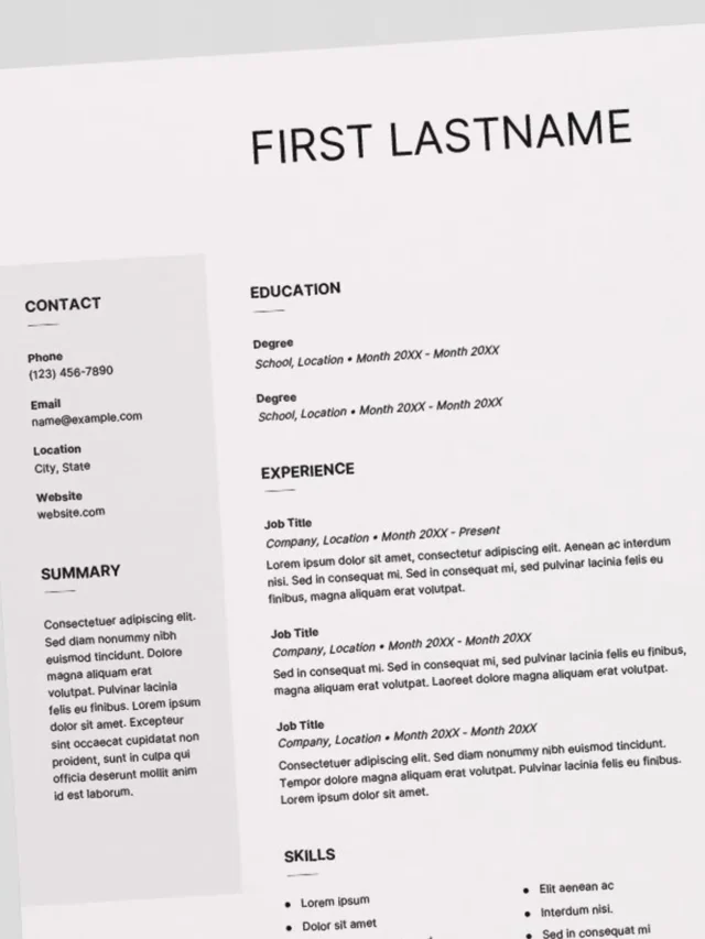 Avoid These Common Mistakes on Your Resume