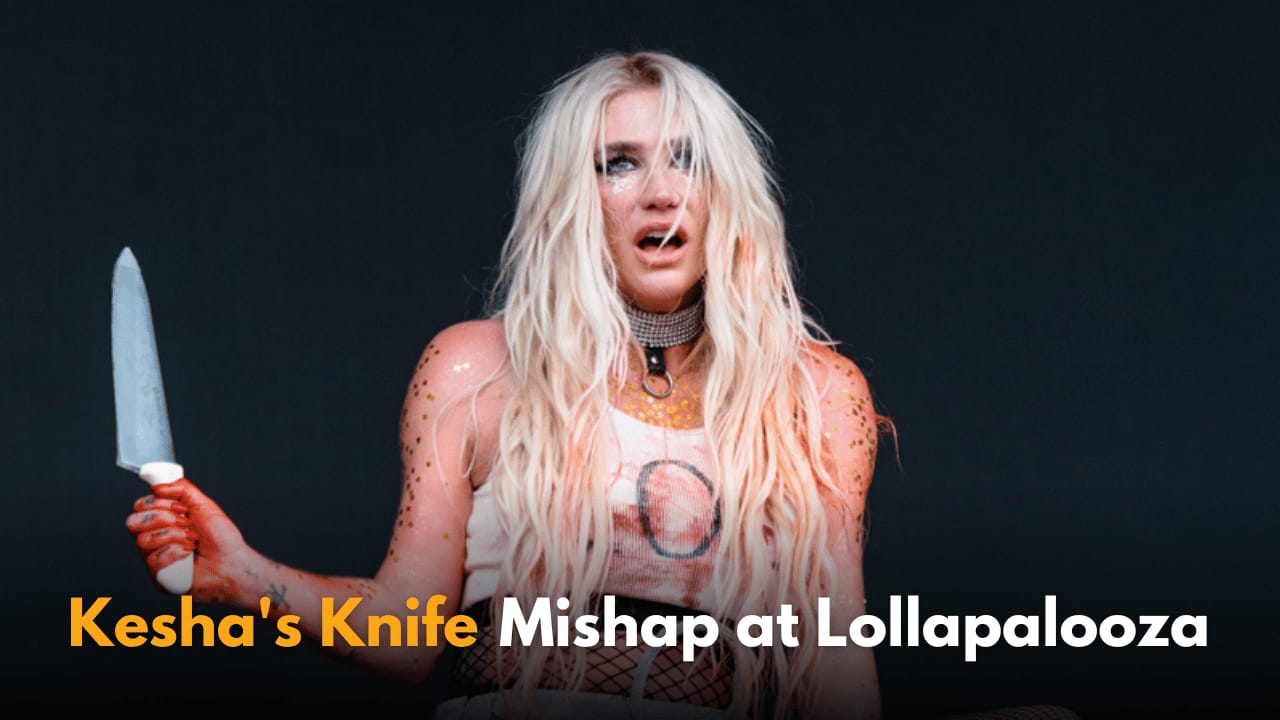 Kesha Performs With Real Butcher Knife at Lollapalooza 2024: A Shocking On-Stage Mishap