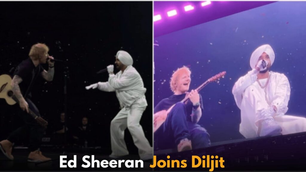 Ed Sheeran Joins Diljit Dosanjh for Unforgettable Shape of You and Naina Mashup