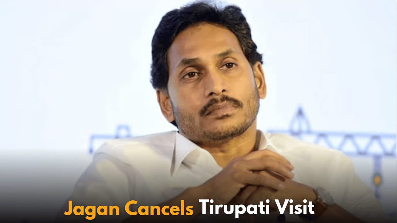 Jagan Reddy Cancels Tirupati Visit Amid Allegations Over Use of Animal Fat in Laddu
