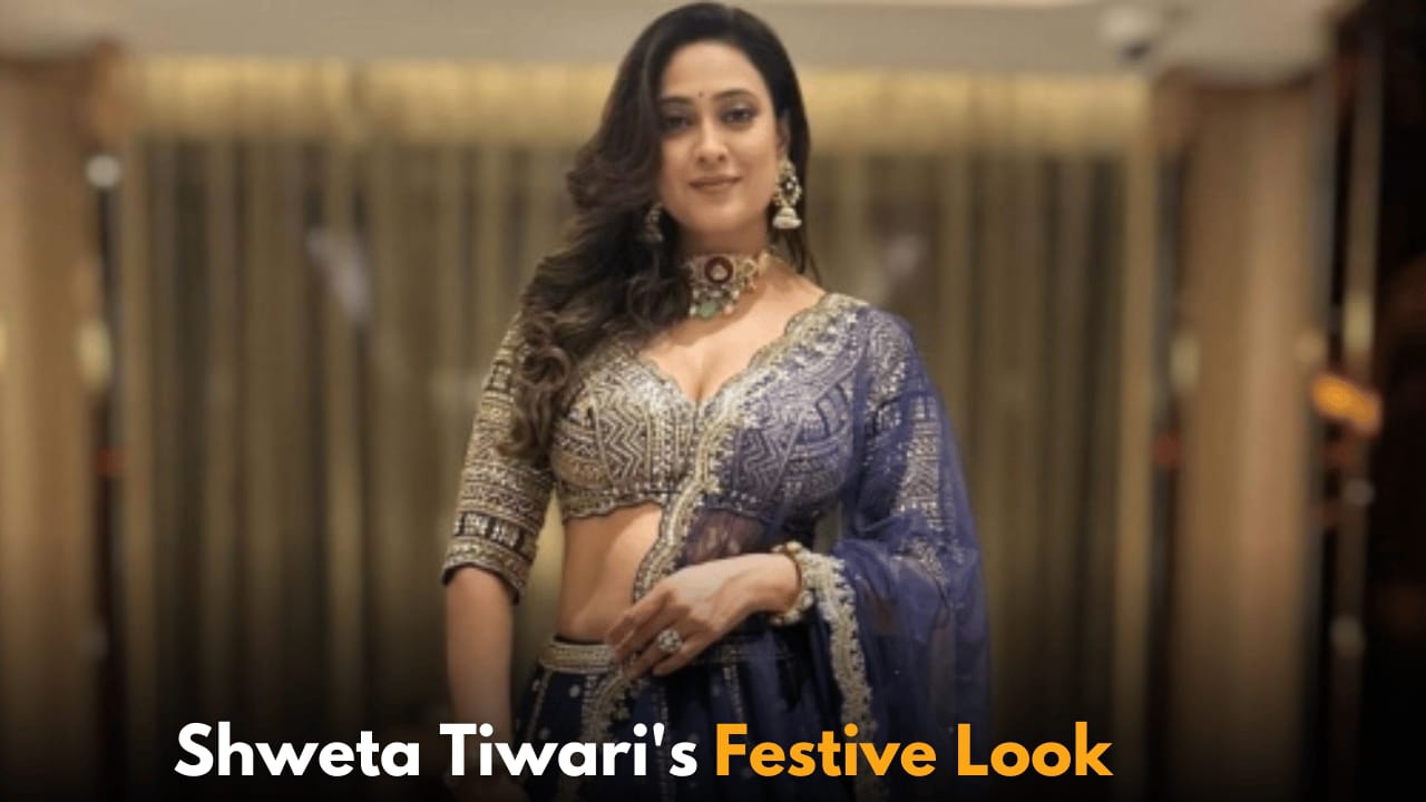 Shweta Tiwari Stuns in Purple Lehenga, Radiating Glamour Ahead of Diwali Celebrations