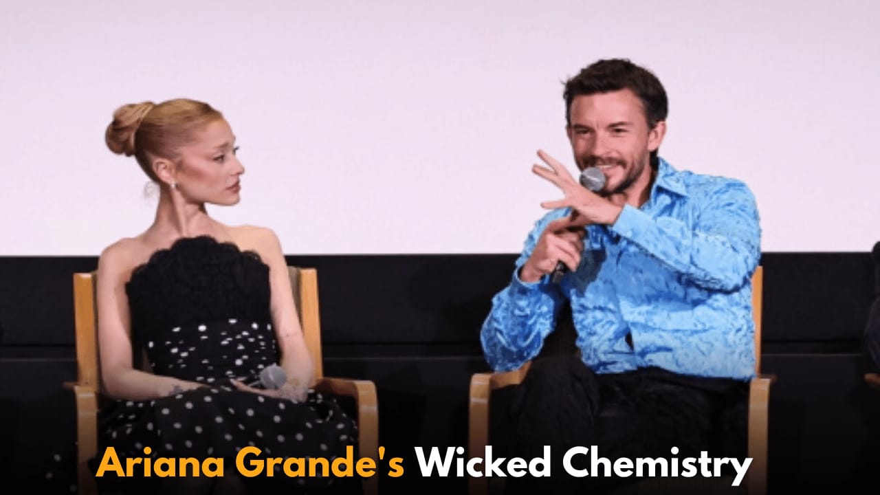 Ariana Grande and Jonathan Bailey Share Fun Behind-the-Scenes Chemistry on Wicked Set