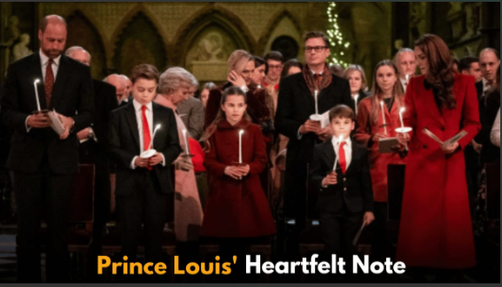 Prince Louis' Sweet Note to Grandparents Shines at Kate Middleton's Christmas Carol Service