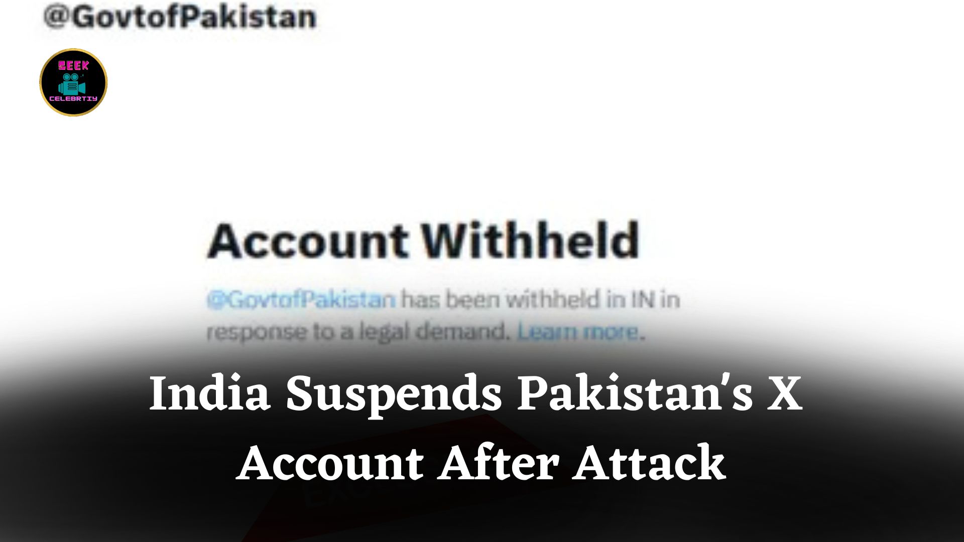 India Suspends Pakistan's Official X Account and Key Diplomatic Ties After Pahalgam Attack