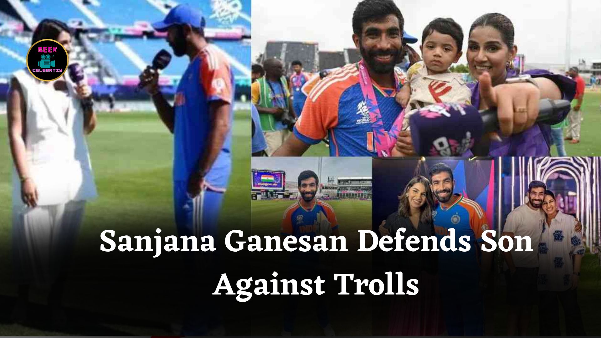 Sanjana Ganesan Defends Son Angad Bumrah Against Trolls Mocking His Facial Expression