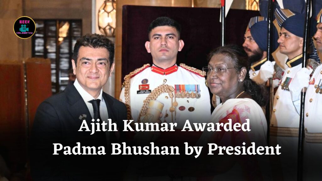 Ajith Kumar Receives Padma Bhushan from President Droupadi Murmu for Cinematic Contributions