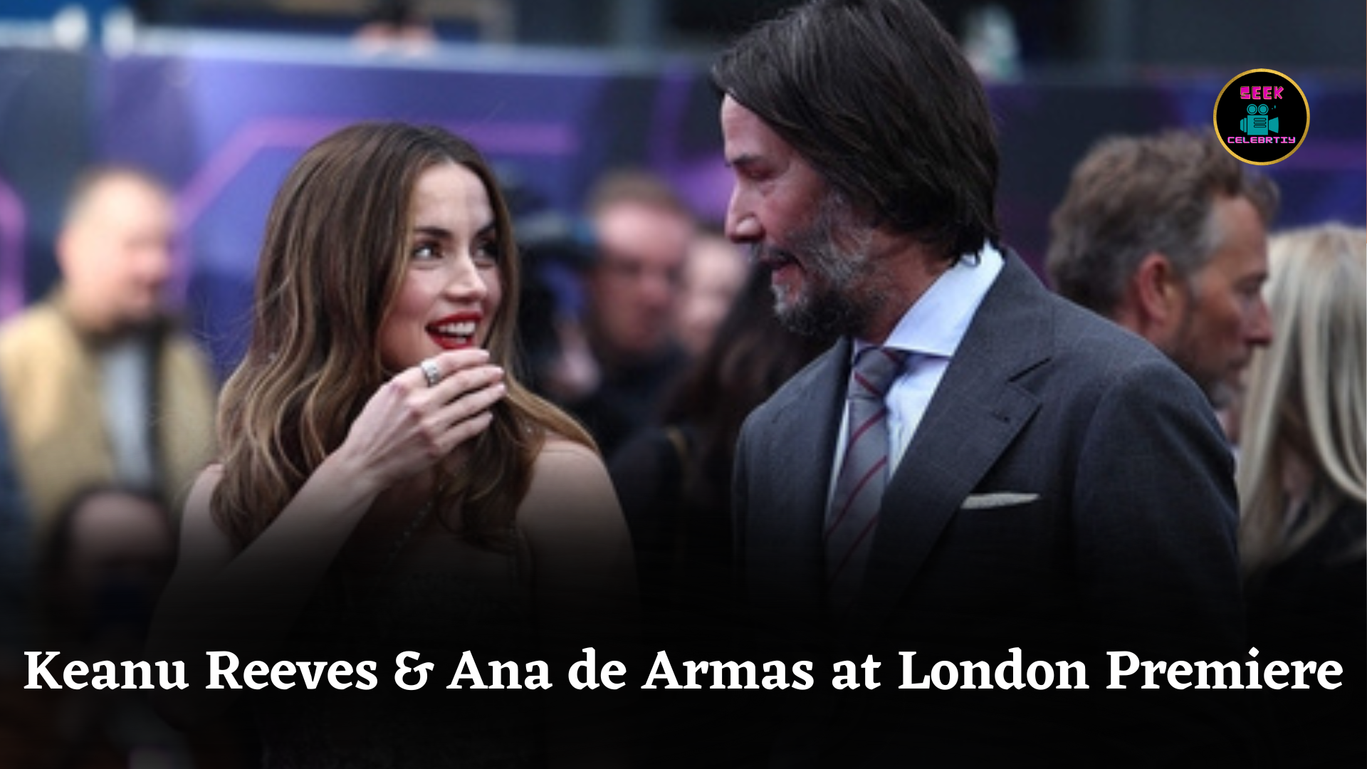 Keanu Reeves and Ana de Armas at London Premiere