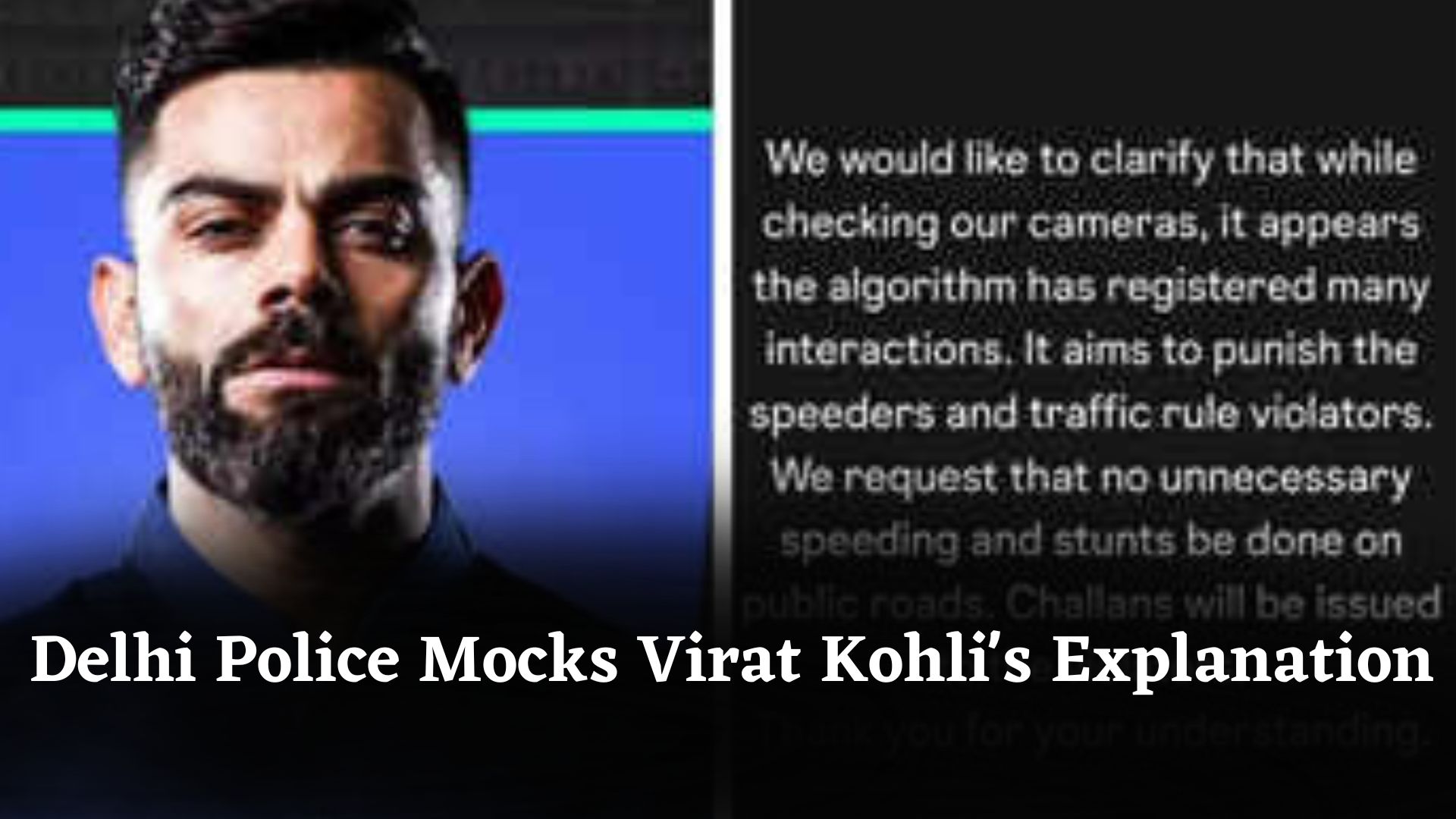 Delhi Police Joins Virat Kohli’s Controversy, Mocks His Explanation About Avneet Kaur's Post