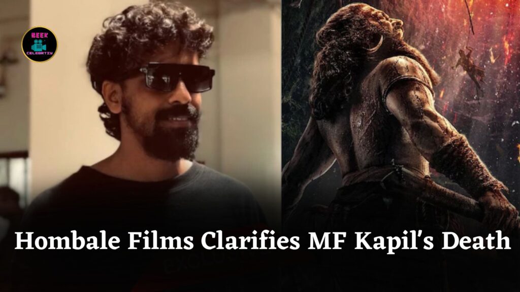 Hombale Films Clarifies Junior Artist MF Kapil's Tragic Death Was Not Filming Incident