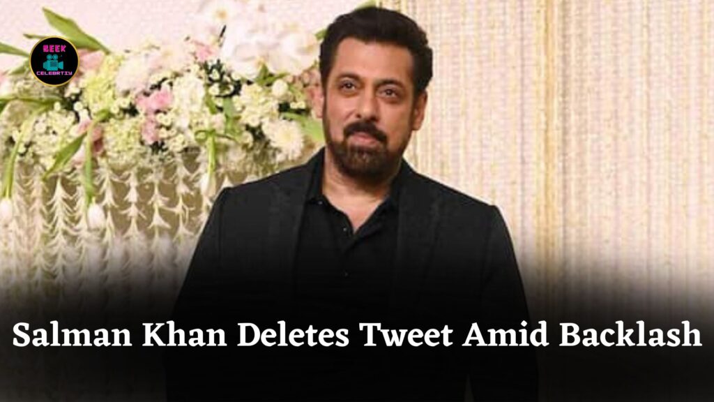 Salman Khan Deletes Ceasefire Tweet After Backlash Over Silence On Operation Sindoor News