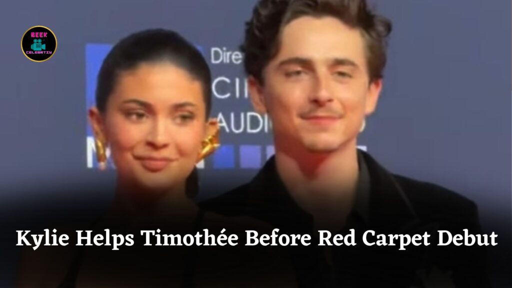 Kylie Jenner Helps Timothée Chalamet Before Their Red Carpet Debut at David Di Donatello