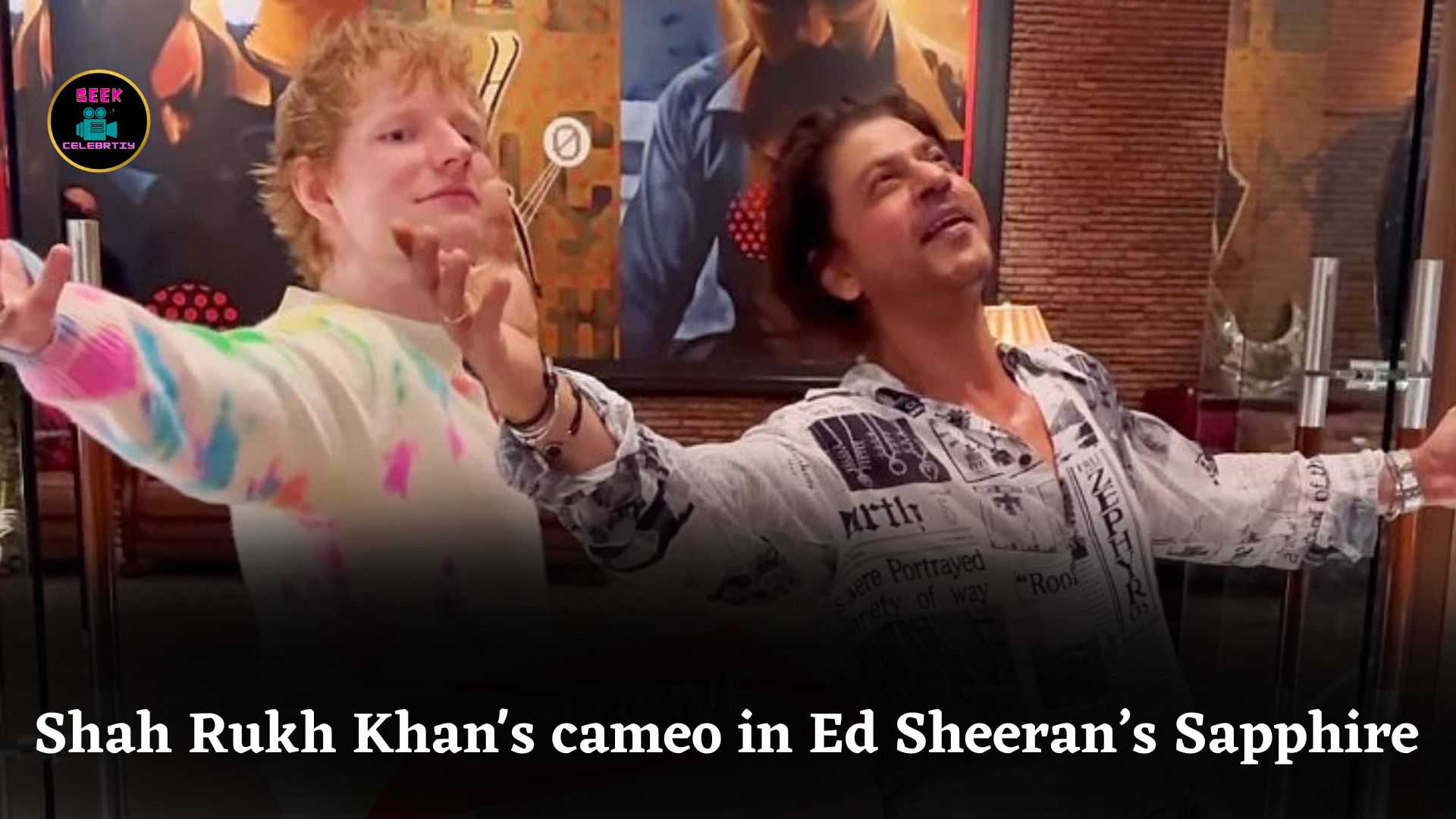Shah Rukh Khan surprises fans with special cameo in Ed Sheeran’s new music video Sapphire