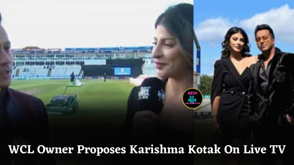 WCL Owner Proposes Karishma Kotak On Live TV