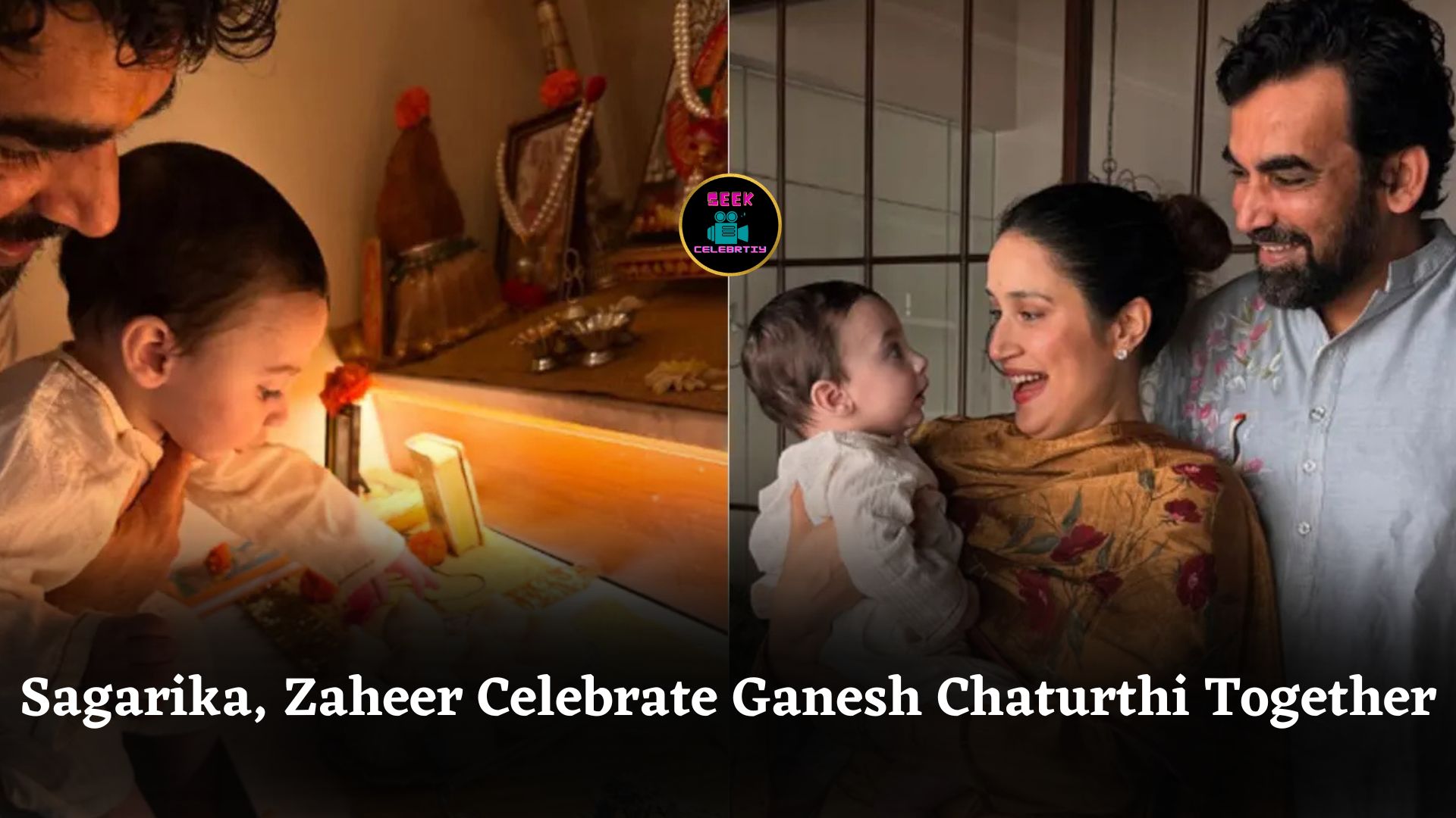 Sagarika Ghatge and Zaheer Khan Celebrate Ganesh Chaturthi with Four-Month-Old Baby Fatehsinh