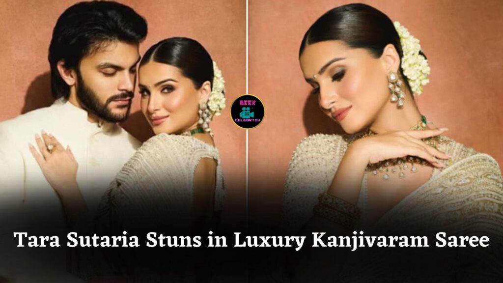 Tara Sutaria Stuns in Rs 4 Lakh Kanjivaram Saree With Veer Pahariya During Ganesh Chaturthi
