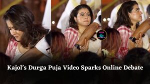 Kajol’s Durga Puja 2025 Video Goes Viral, Sparks Online Debate Over Bodyguard’s Gesture Controversy