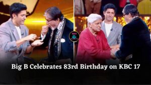 KBC 17: Big B and Javed Akhtar Share Laughs During Farhan Akhtar’s Birthday Special Celebration