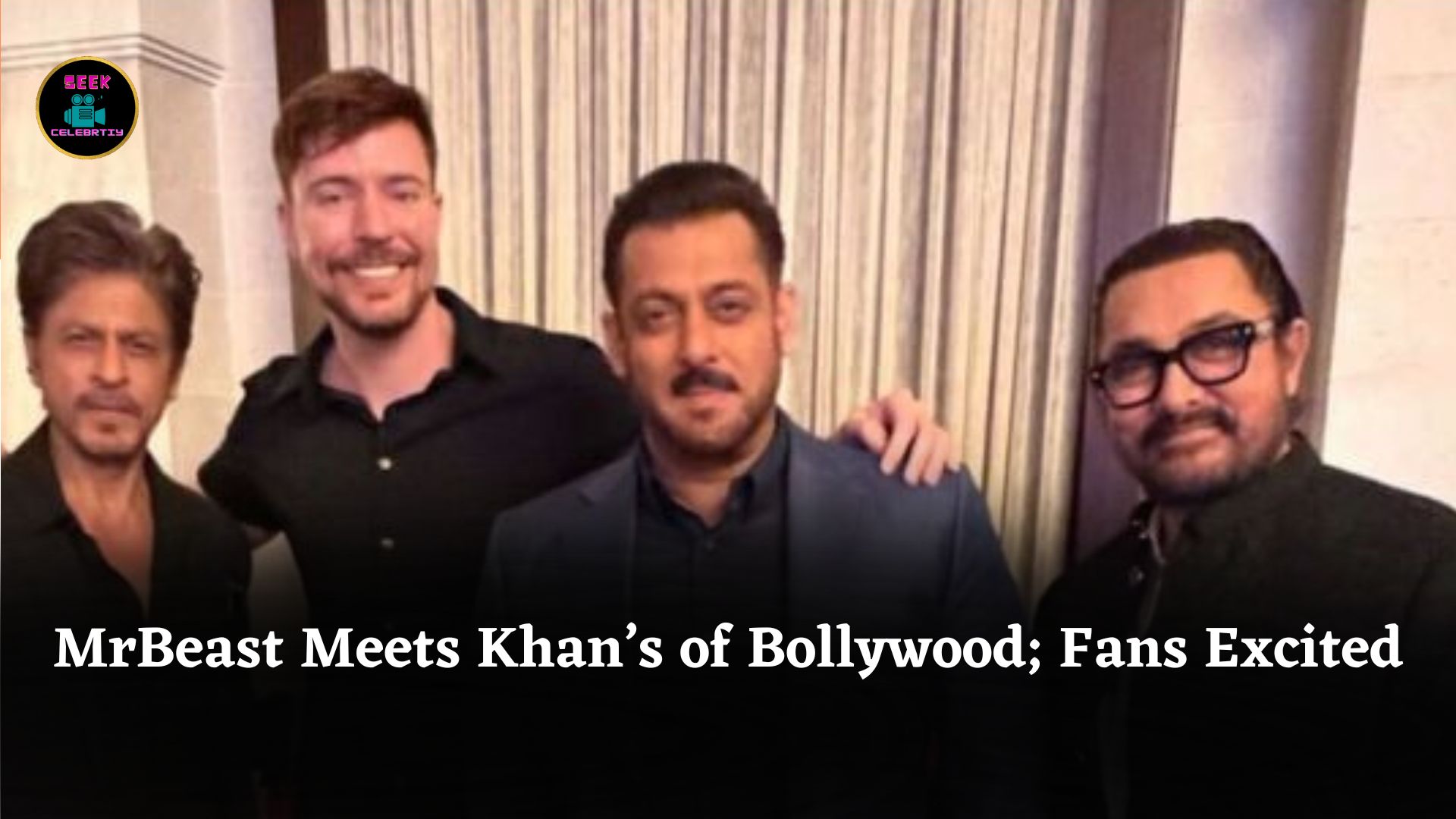 MrBeast Poses With Shah Rukh, Salman, Aamir Khan; Fans Excited About Possible Collaboration Plans