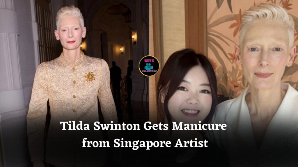 Tilda Swinton Gets Manicure from Young Singapore Nail Artist During Chanel Cruise 2025/26 Visit
