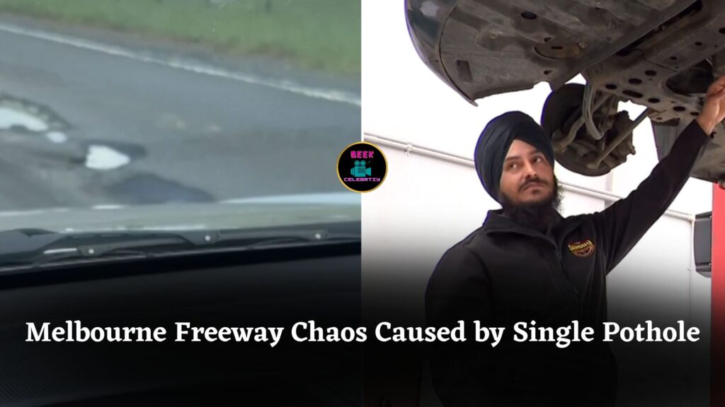 How a Single Pothole on Melbourne Freeway Left Dozens of Drivers Stranded and Shocked