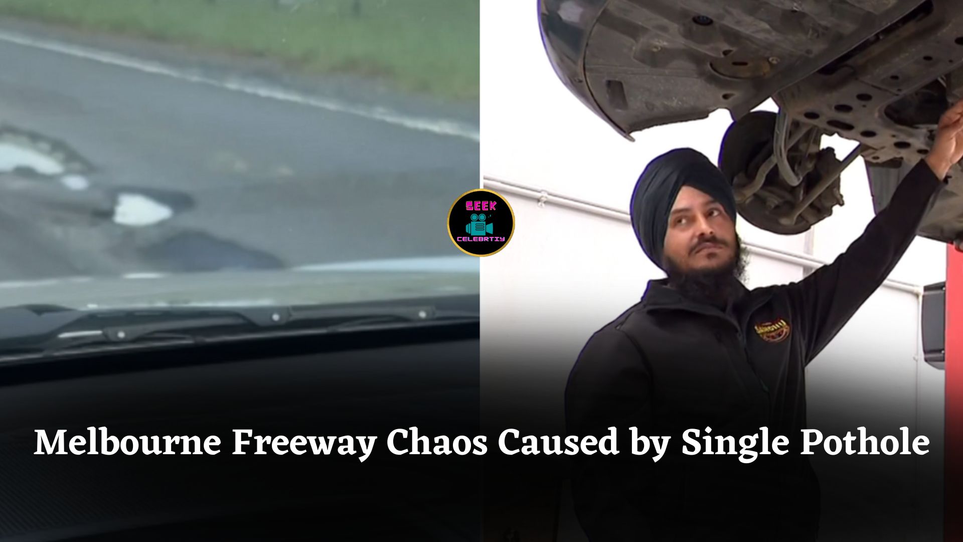 How a Single Pothole on Melbourne Freeway Left Dozens of Drivers Stranded and Shocked