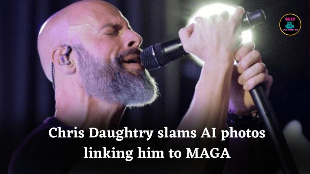 Chris Daughtry frustrated after AI photos showed tribute to Charlie Kirk, rejecting MAGA