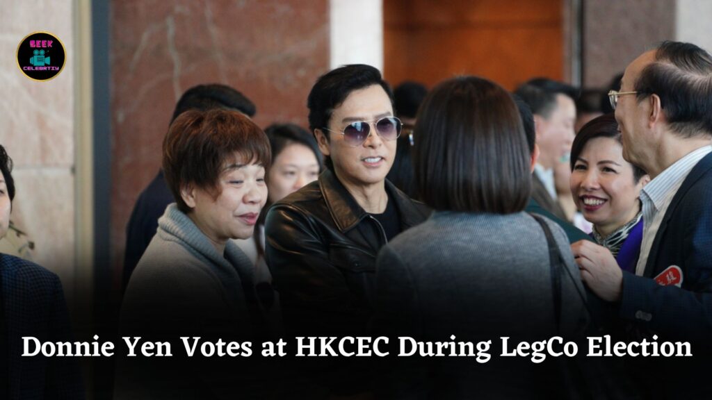 Action Star Donnie Yen Casts His Vote at HKCEC While Hong Kong LegCo Polling Continues