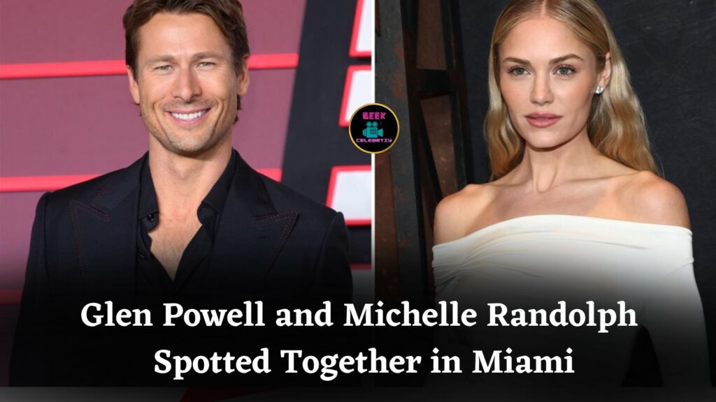 Glen Powell and Michelle Randolph Step Out in Matching White During Rare Miami Outing