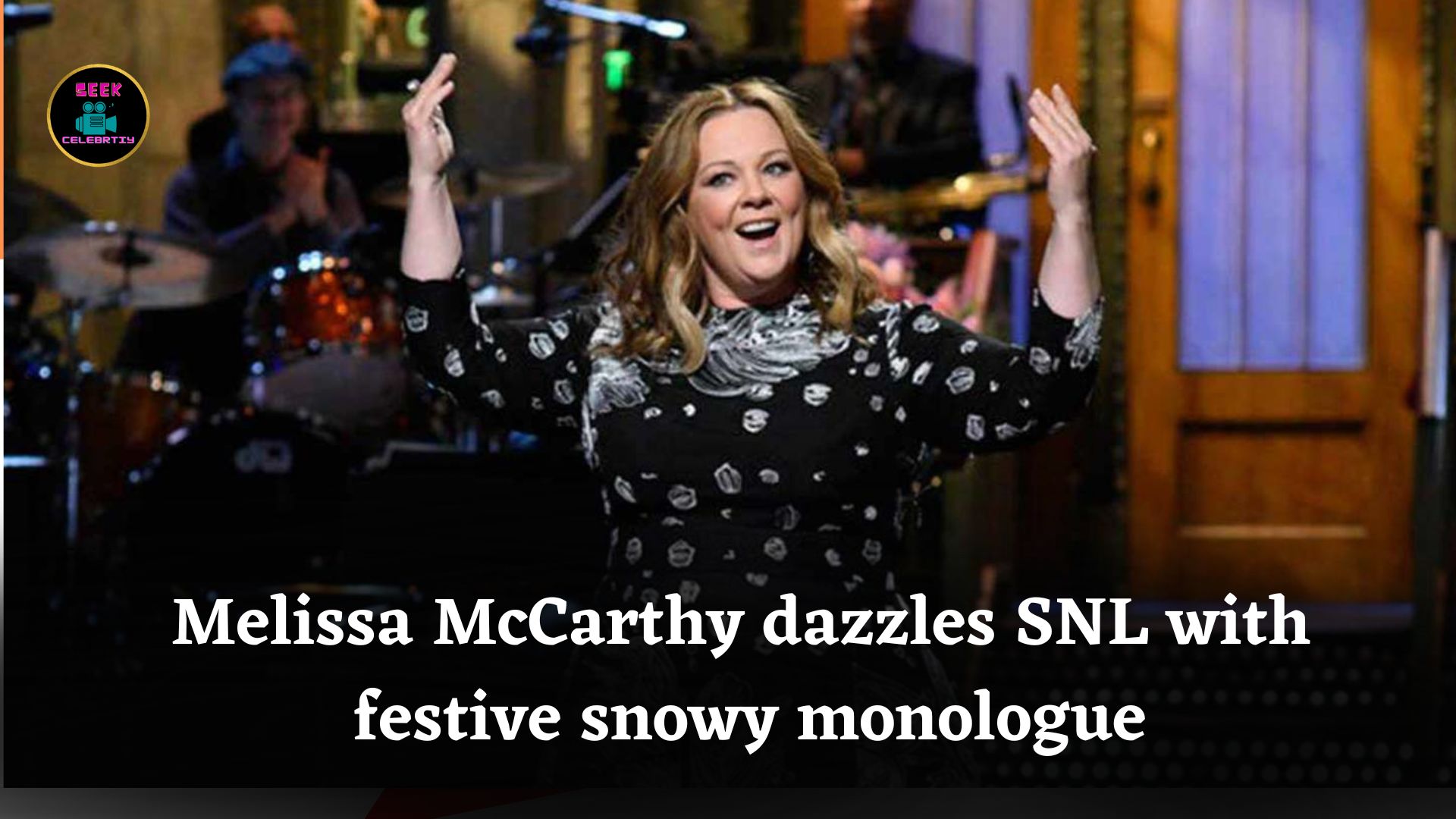 Melissa McCarthy Kicks Off ‘SNL’ With Festive Monologue as She’s Toppled by a Snowstorm