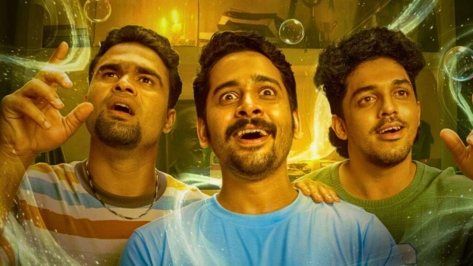 Prakambanam Movie Review: Ganapathi, Sagar Surya’s Horror Comedy Entertains Despite Problematic Political Undertones