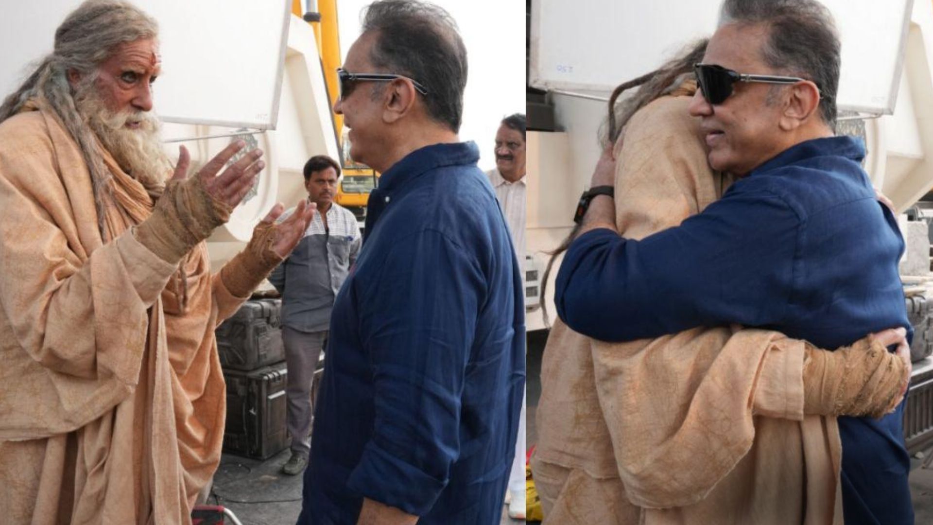 Amitabh Bachchan Reunites with Kamal Haasan After Nearly 40 Years on ‘Kalki 2’ Hyderabad Sets