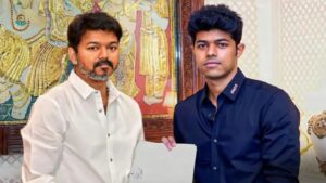 Jason Sanjay credits himself as Jason Sanjay S in debut film Sigma using mother Sangeetha’s initial